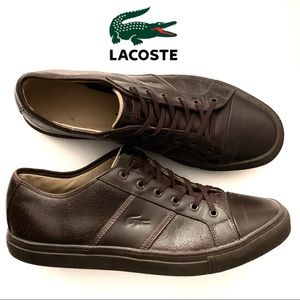 Lacoste Cerberus Brown Leather Sneakers